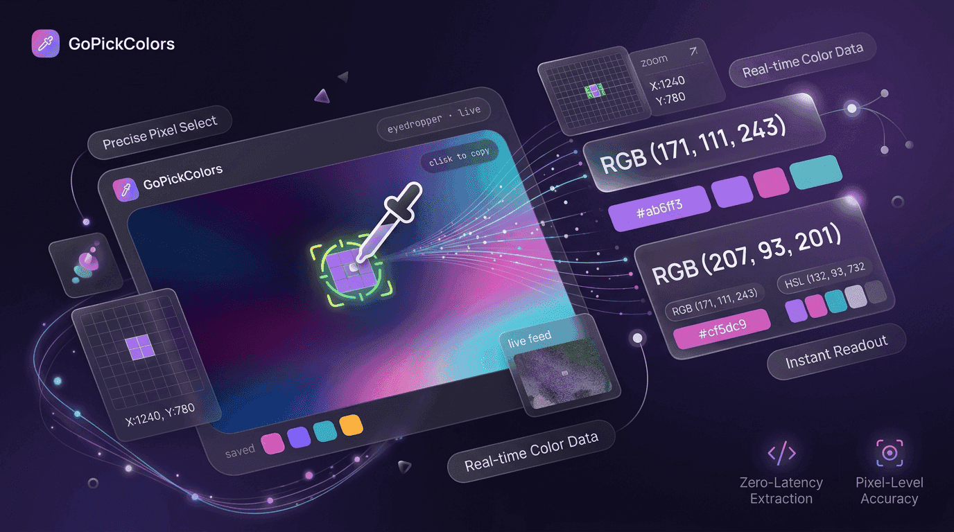 RGB color code picker
